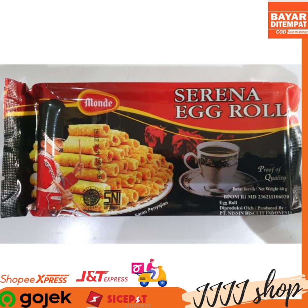 

Monde Serena Egg Roll Cemilan Snack 60gr