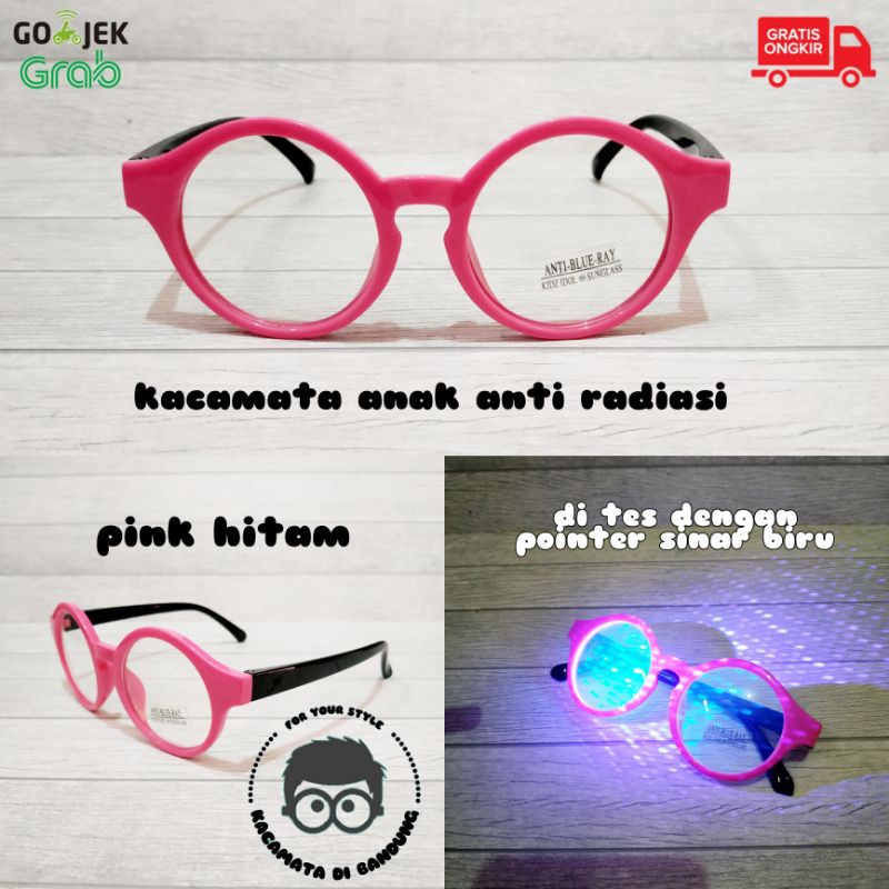 kacamata bulat anti radiasi anak gadget laptop