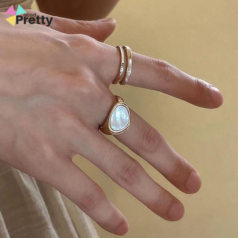 Desain Niche Gaya Dingin Wanita High-end Cahaya Mewah Pembukaan Cincin Zamrud yang Dapat Disesuaikan - PD