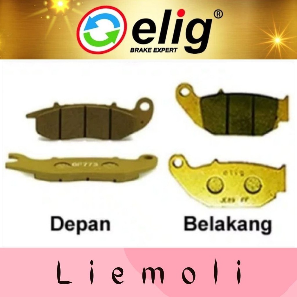 Kampas Rem Honda Verza - Elig EM053 & EM327 Standard