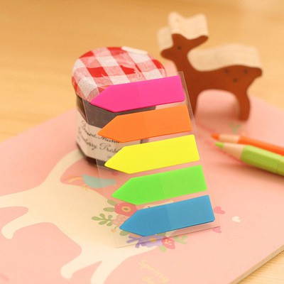 Pembatas Halaman Page Marker Sticky note rainbow MB0023-panah full warna