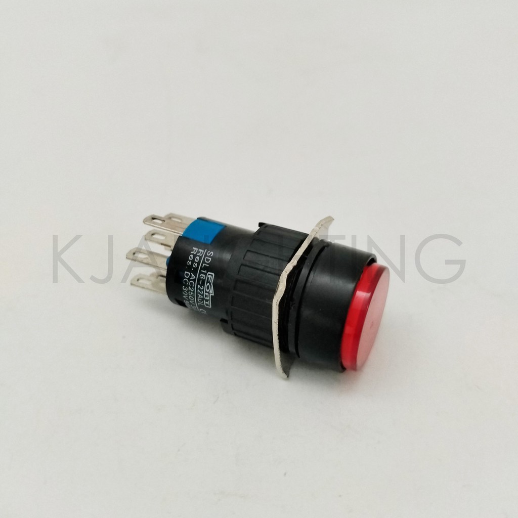 Push Button - Lampu Panel Indikator 24DVC 16MM Merah,Hijau,Kuning