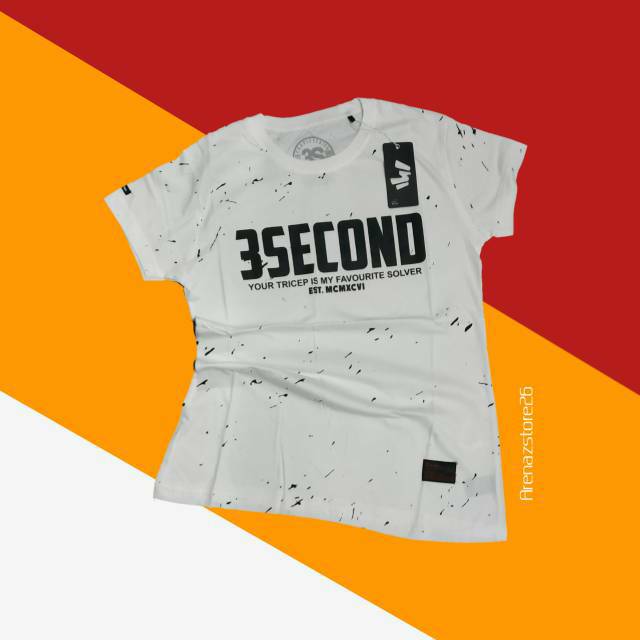 KAOS 3SECOND WANITA KAOS PENDEK WANITA KAOS THREE SECOND KAOS CEWEK KAOS CEWEK 3SECOND GRADE ORI