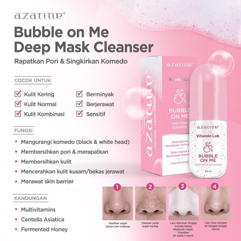 Multivitamin Mask Cleanser For Blackhead &amp; pore