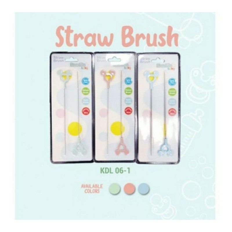 Kandila Baby Straw Brush Isi 2 KDL06-1