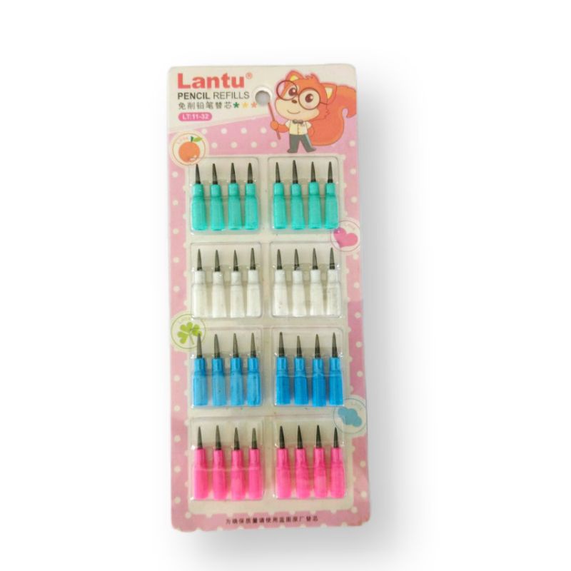

(1 card = 32pcs kecil) ISI PENSIL LANTU/isi pensil susun/refill lantu/isi ulang pensil bongkar pasang/isi pensil sambung tusuk/pencil refill