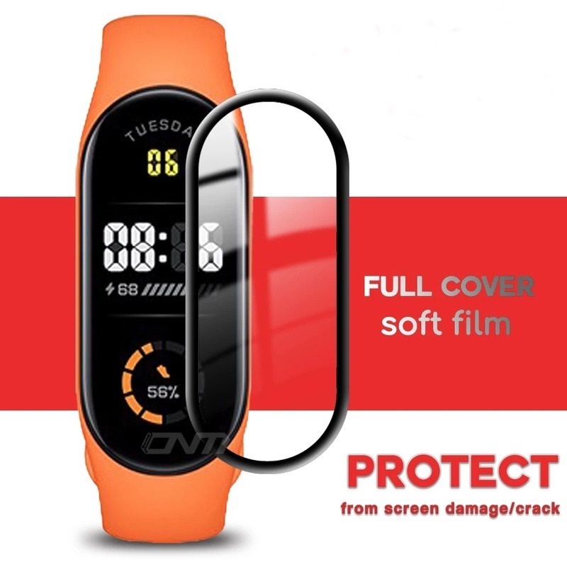 Film Pelindung Layar Full Coverage HD Universal Untuk Mi Band 7 7NFC