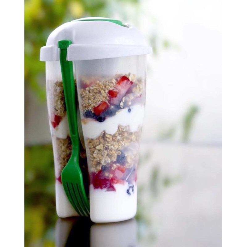 Salad Cup 700ml Reusable Portable Plastic bottle