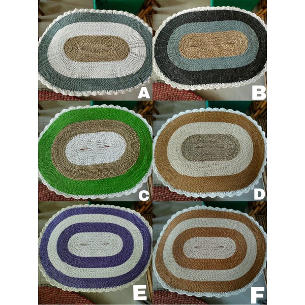 PROMO RUG SEAGRASS OVAL UNIK AESTHETIC KARPET ANYAMAN SIGRAS ELEGAN