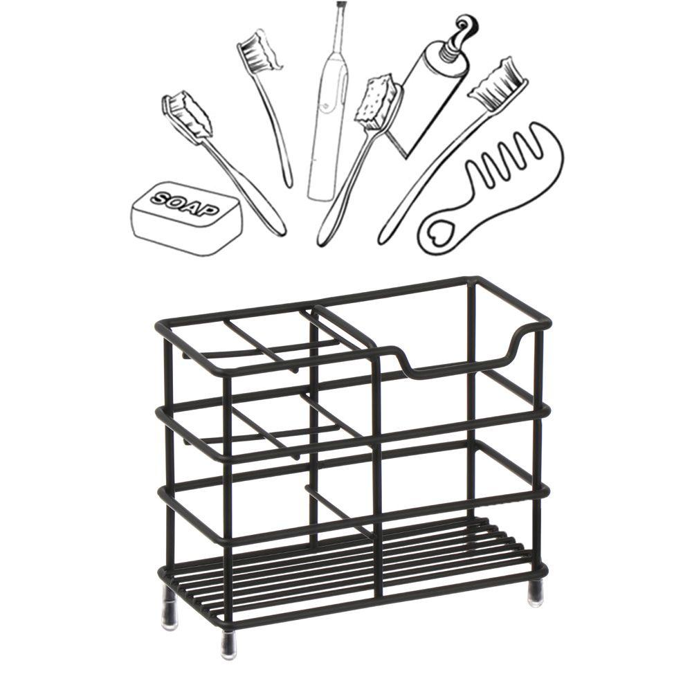 Populer Tempat Sikat Gigi Awet Tahan Karat Hemat Ruang Stainless Steel Kitchen Organizer Stand