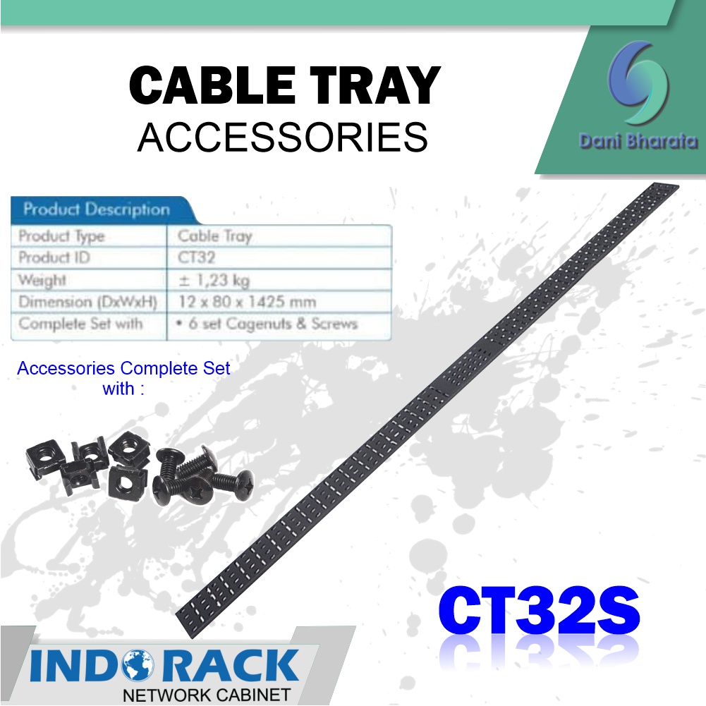 Indorack CT 32 Cable Tray For 32U Rack