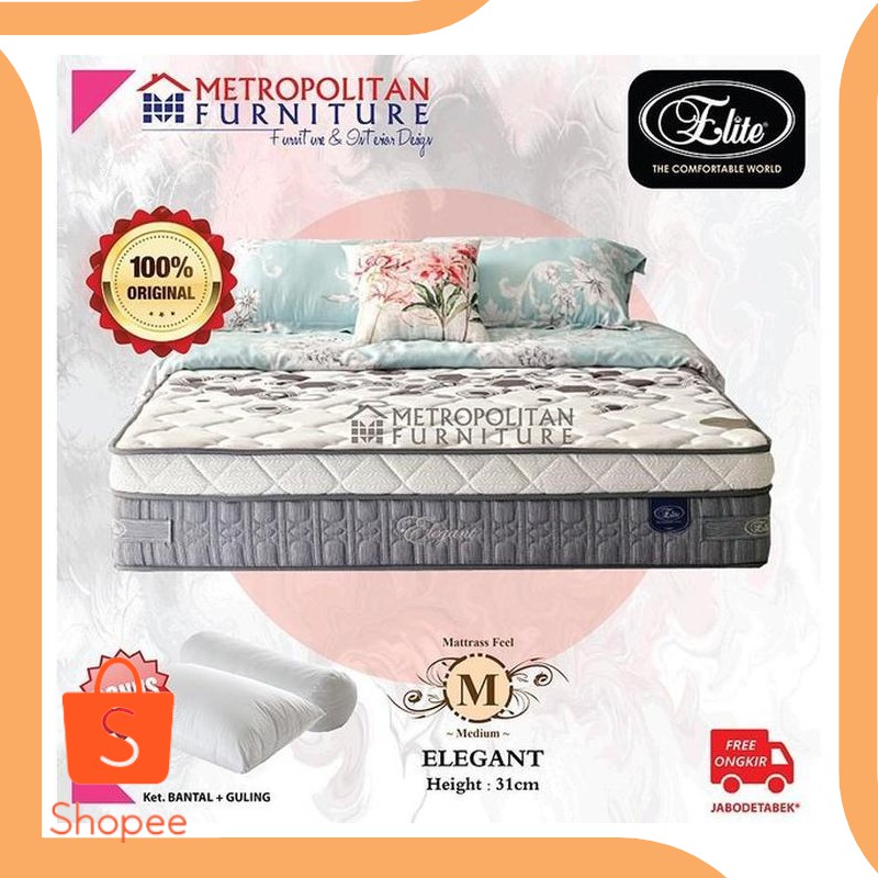 Promo suku cadang Jual Kasur Springbed Elite Elegant   Spring bed matras D Diskon