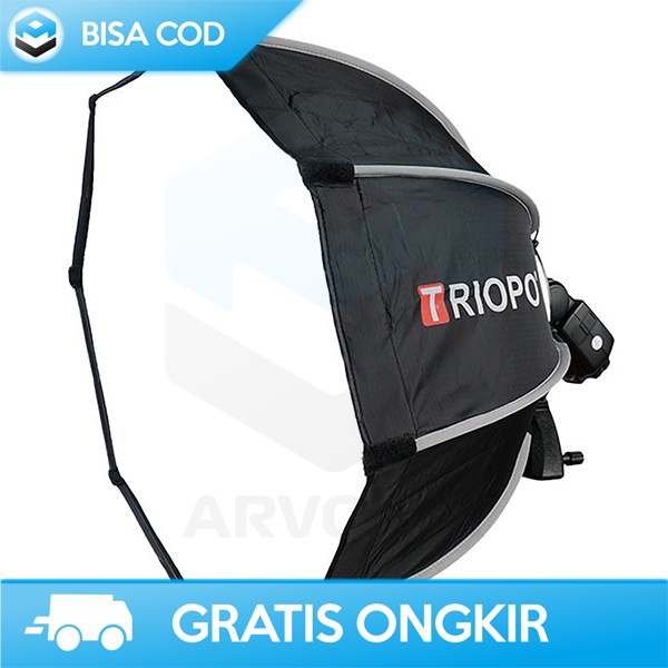 PAYUNG SOFTBOX REFLEKTOR FLASH OTCAGONAL UMBRELLA BY TRIOPO KS65 65CM