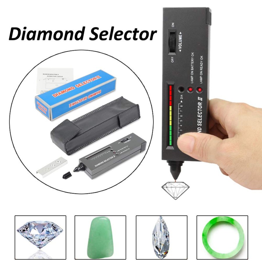 DIAMOND TESTER DIAMOND SELECTOR ALAT UJI TEST BATU BERLIAN DAN DIAMOND / ALAT DETEKSI GEMSTONE