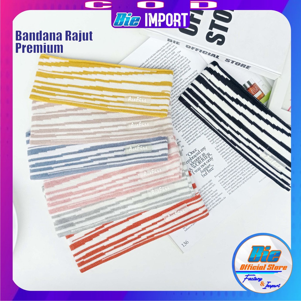 Headband Bandana Rajut Premium Impor Best Seller