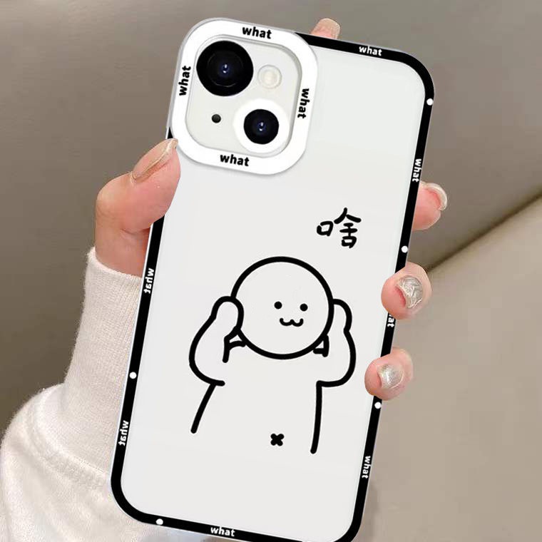 Soft Case Silikon TPU Transparan Motif Anak Lucu Untuk IPhone 14 13 12 11 Pro X XR XS Max SE 6 6S 7 8 Plus