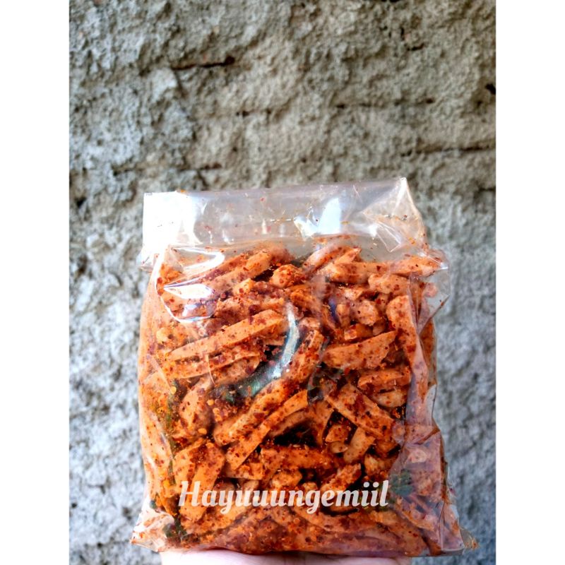 

BASRENG/BASO GORENG ORIGINAL PEDAS DAUN JERUK 250GR/BASRENG KRIUK STIK/Cemilan Pedas/Makanan Ringan