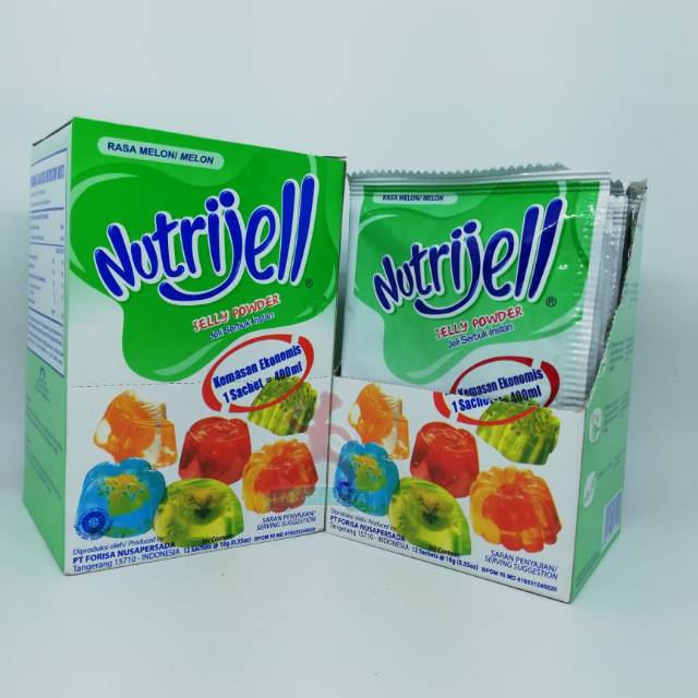 

Nutrijell Eco Melon Box/ Jeli Bubuk Instan Melon 10gr