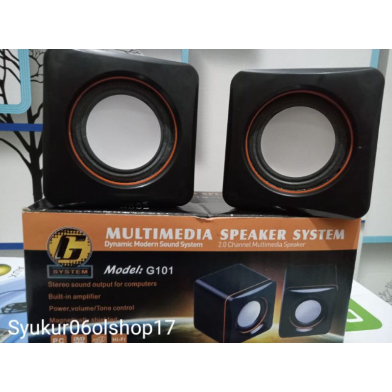 Speaker Salon Multimedia Model 101Z For Komputer Laptop Notebook Pc Hp Mini Aktif Kabel