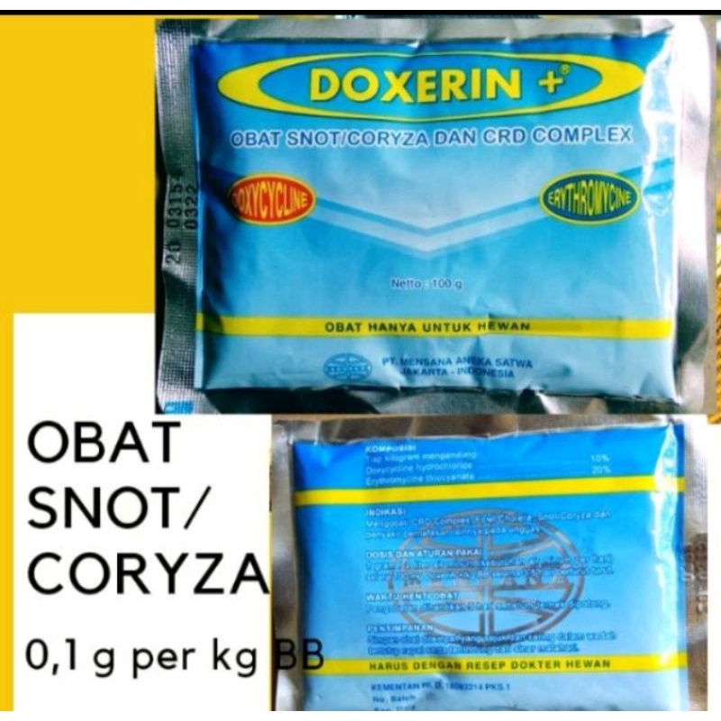 obat snot, coryza( doxerin) ampuh