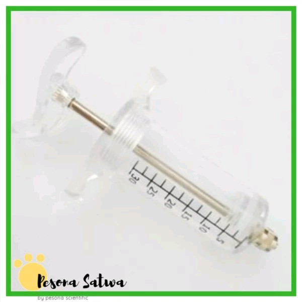 Spuit MIka TPX 30 ml Plastic Steel Syringe
