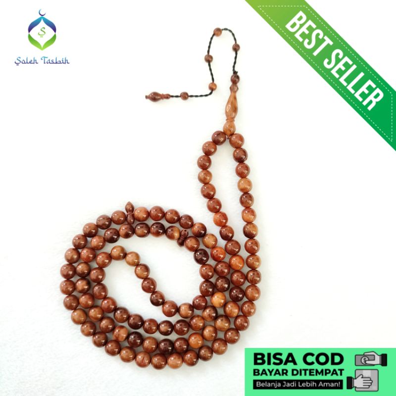 Tasbih Kokka/Kaukah, Size 6mm, 8mm, 10mm_Tasbih 99 Butir