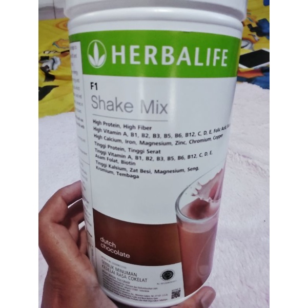 Herbalife paling murah  F1 Shake Mix rasa dutch chocolate