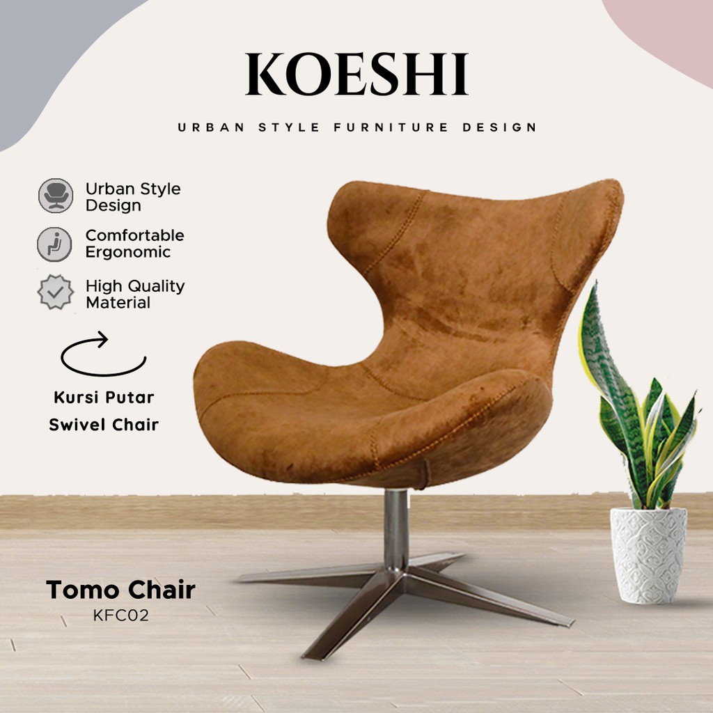 Sofa Lounge Swivel Chair Kursi Santai Malas, | Koeshi - Tomo Chair