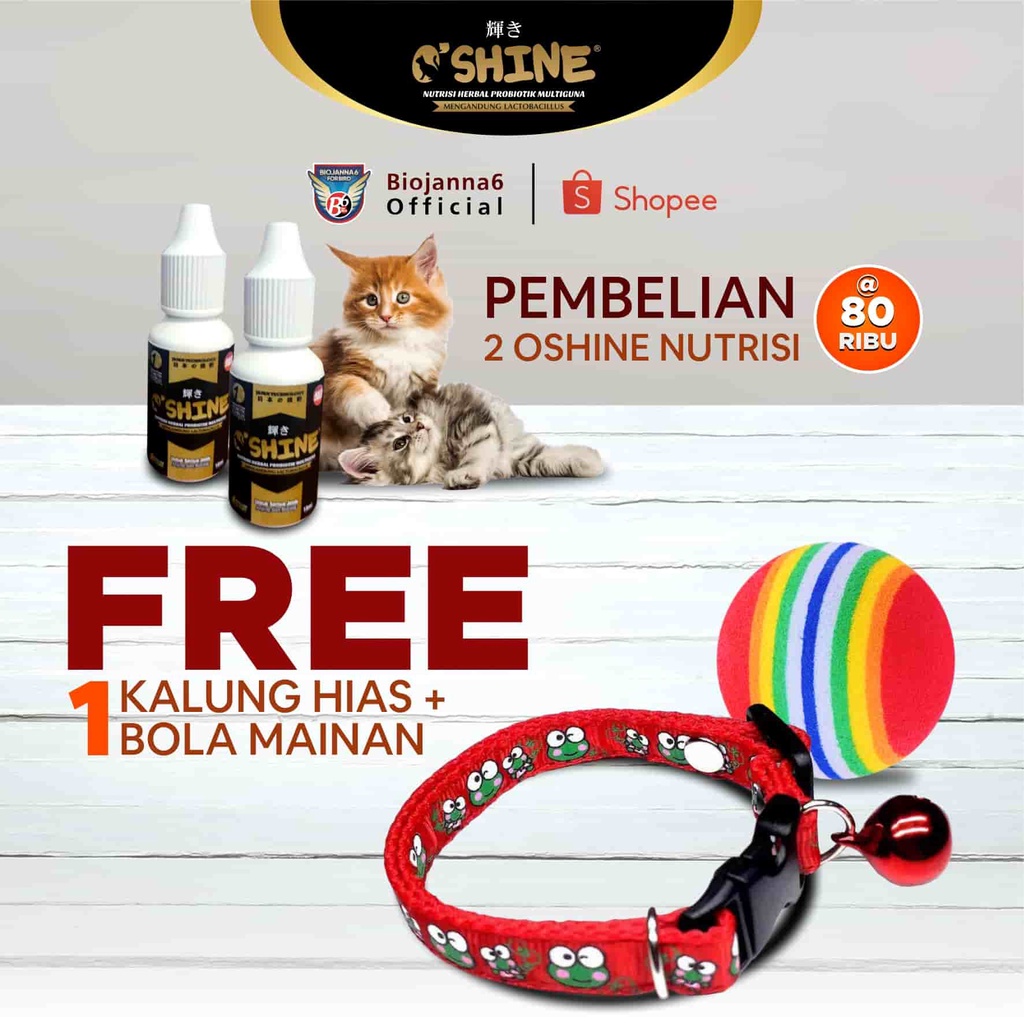 Oshine Probiotik | Obat Kucing Multiguna | Nutrisi Kucing | Vitamin Kucing | obat Kucing Probiotik