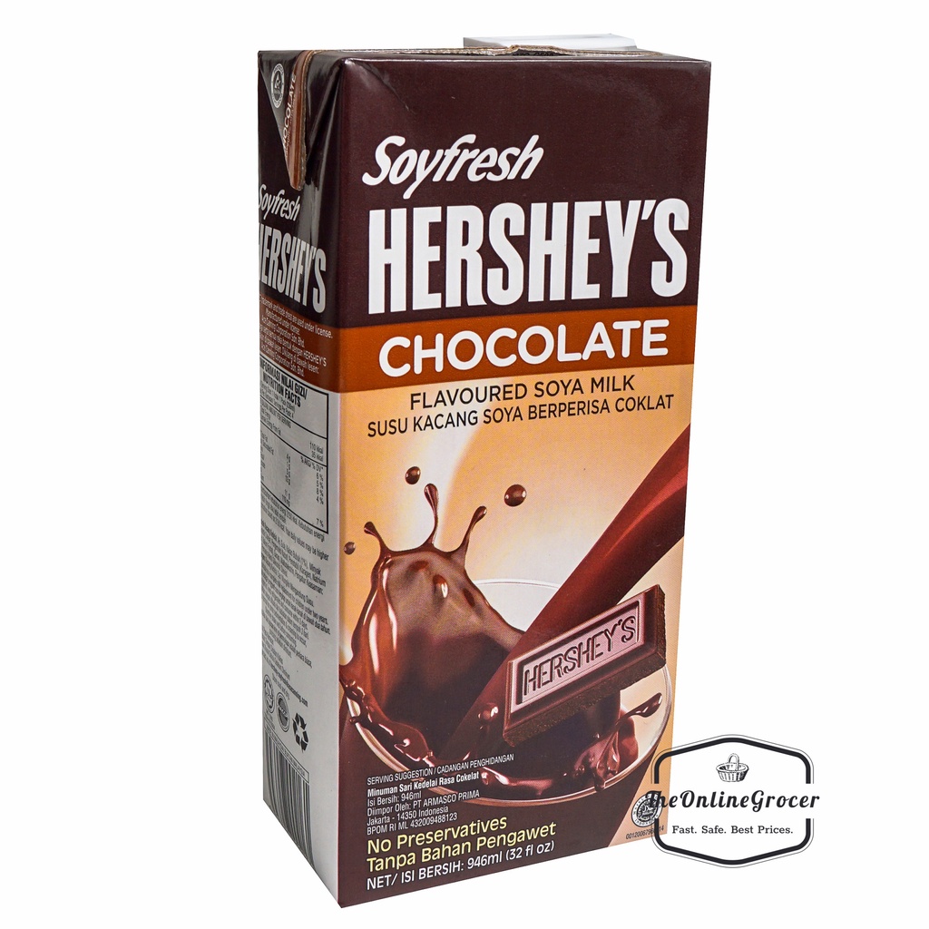 Soyfresh Hershey's Soya Milk 946ml - Susu Kacang Kedelai