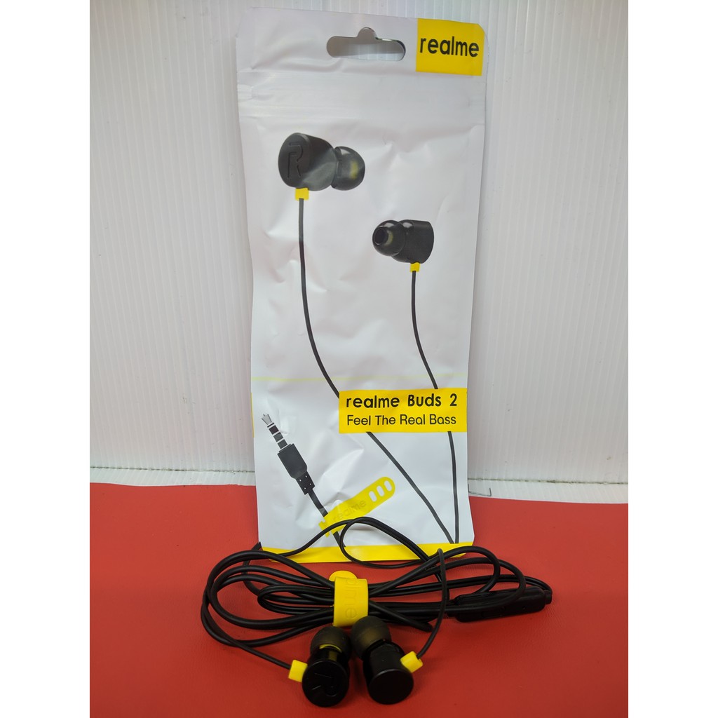 headset / handsfree handsfree earphone original realme buds 2 magnet