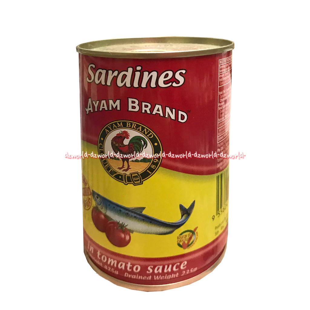 Ayam Brand Sarden Dalam Saus Tomat 425 gr ikan sarden olahan dengan saus tomat enak dan bergizi