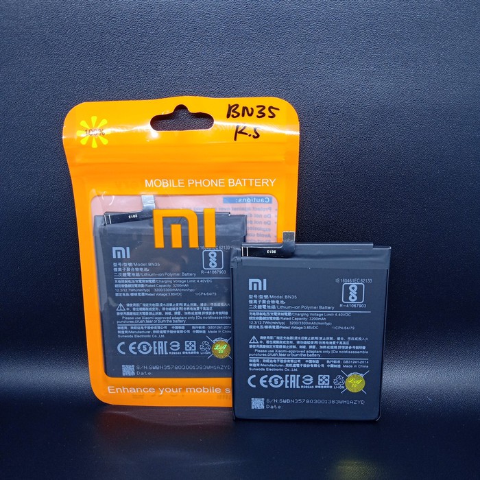 Baterai Xiaomi Redmi 5 / BN 34 Original 99%