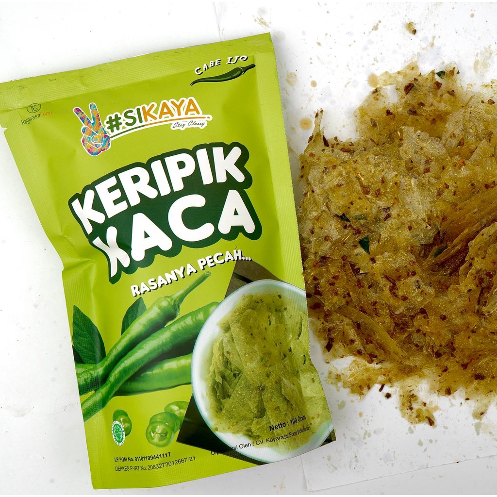 

100gr Keripik Kaca Sikaya X RF Makassar Cemilan Anti Virus Ngehits Rasakanmi Food