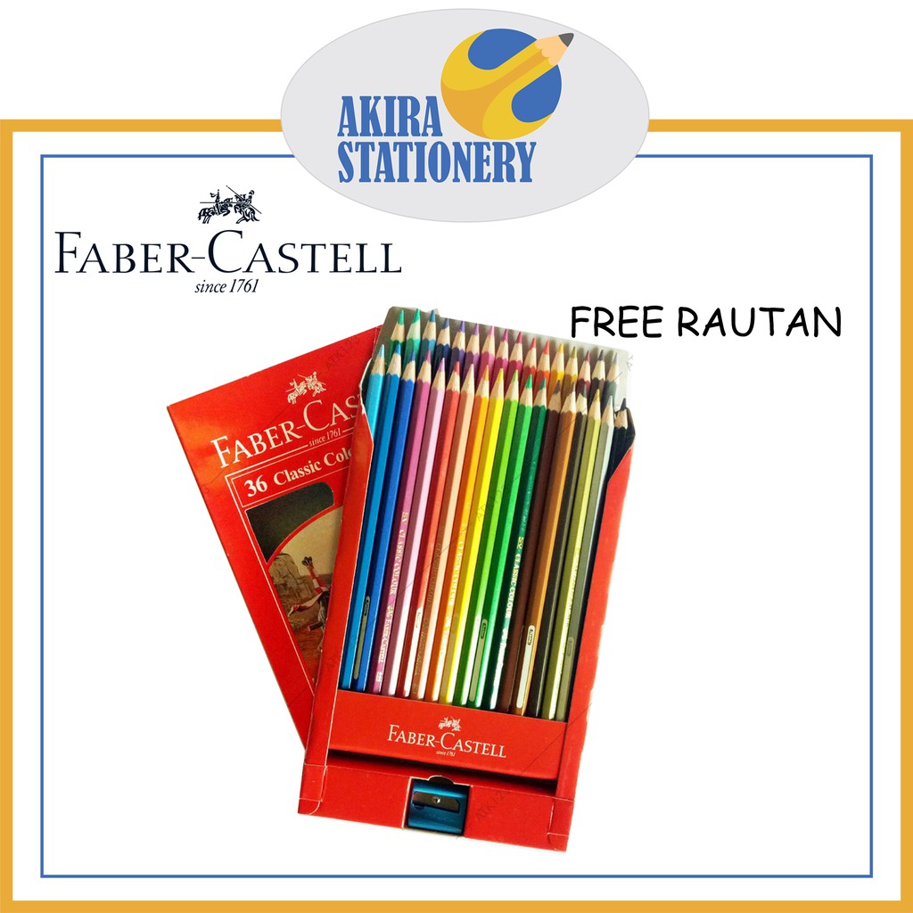 

Pensil Warna FABER CASTELL Classic 36 Warna / Color Pencil 36 Colours Faber-Castell ( SET )