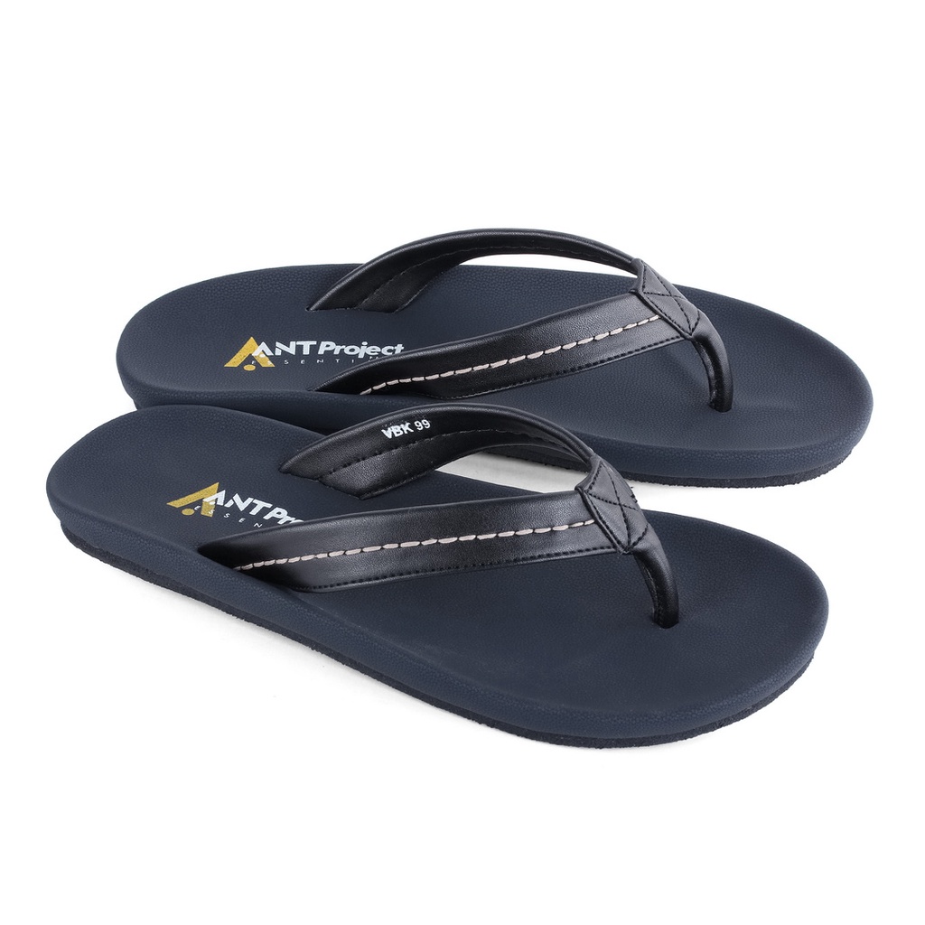 ANT PROJECT - Sandal Pria Jepit WONDER Hitam Navy