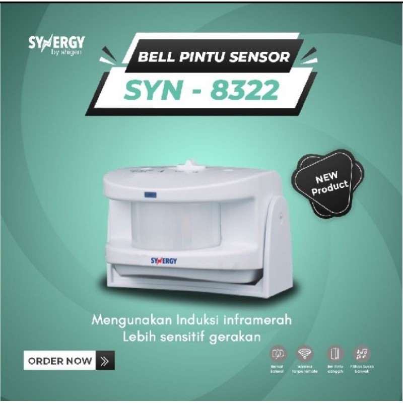 BEL PINTU/DOORBELL WIRELESS SYNERGY SYN 8322