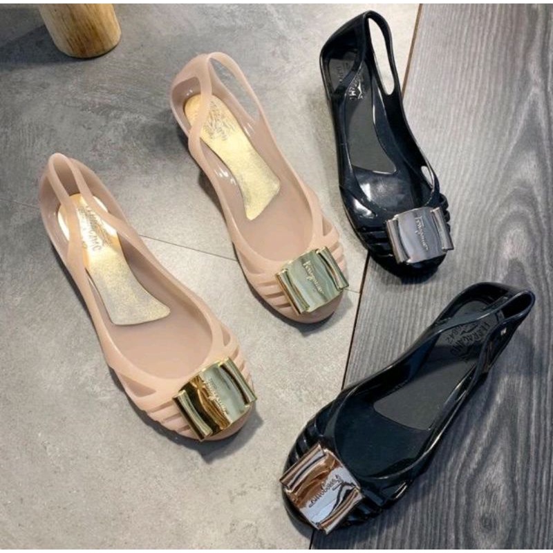 TERMURAH!!! FLATSHOES IMPORT PREMIUM 1808 JELLY