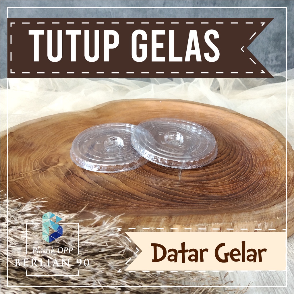 Tutup Gelas Plastik Datar Tutup Cup Gelas Plastik Bening Tutup Kemasan Gelas Tutup Minuman