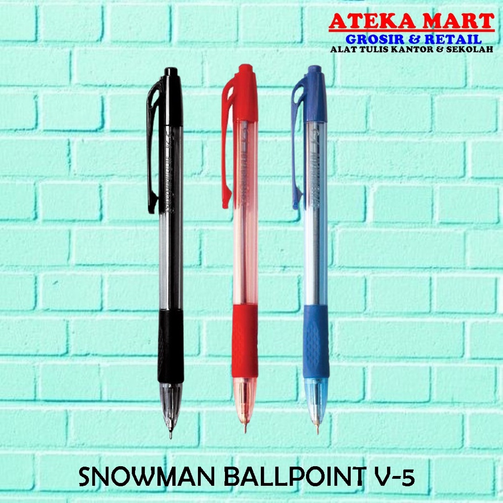 

[PCS] SNOWMAN BALLPOINT V-5 /PENA/PULPEN REFFIL V5&V8