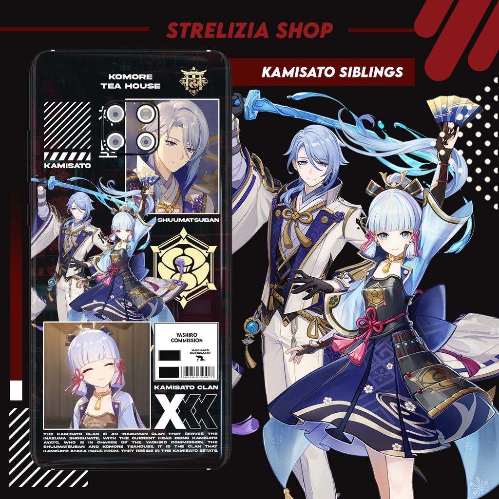 Phone Case Genshin Impact Kamisato Siblings Ayaka x Ayato