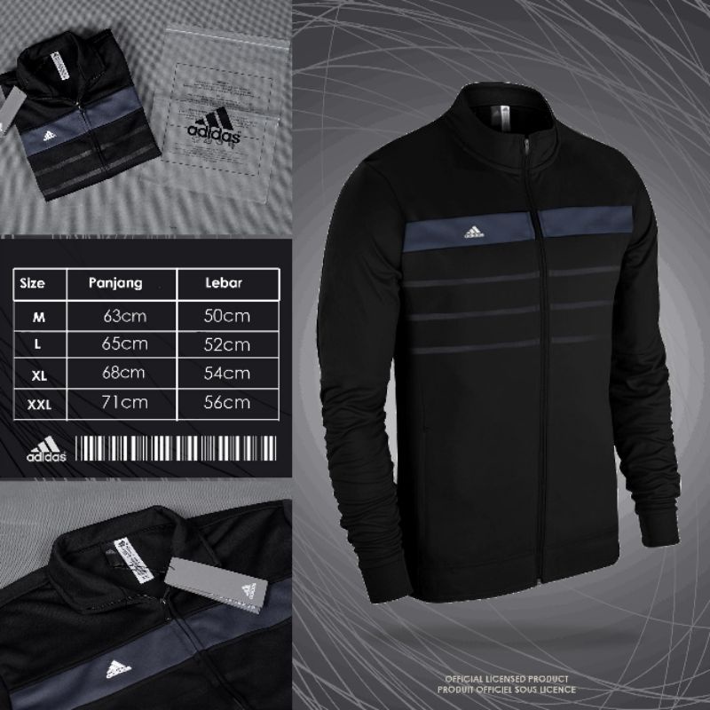 ADIDAS TRAINING JACKET AB-16 (BLACK) & (NAVY) jaket casual, jaket Adidas original
