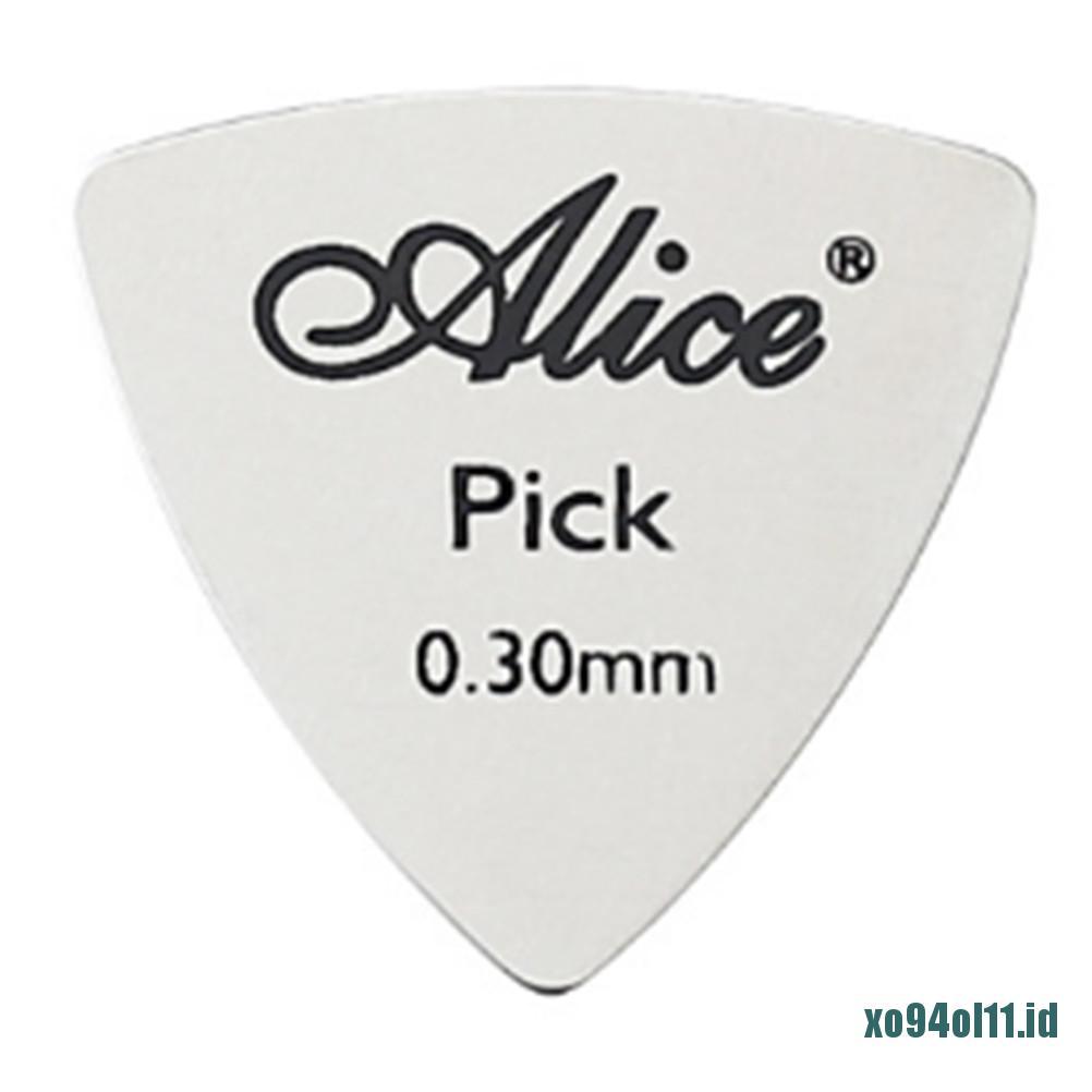 &lt; Xo94 &gt; Pick Gitar Bahan Metal Tipis 0.3mm Untuk Pemula / Profesional