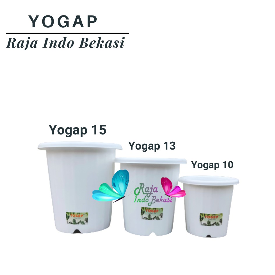 Pot Yogap Ypt 10 13 15 Putih Coklat Merah Bata Bening Transparan Pot Yogap Yoga Murah Yogap 17 18 19