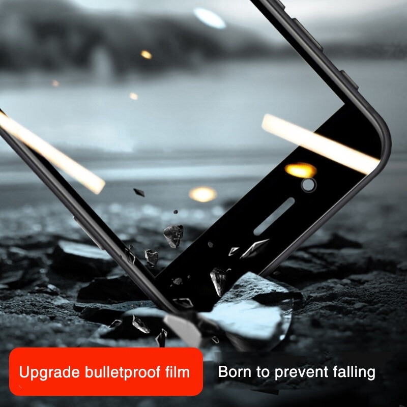 Pelindung Layar Tempered Kaca 200d Curved Anti Tabrakan  For Iphone 6 6s 7 8 Plus X Xr 11 Pro Xs Max