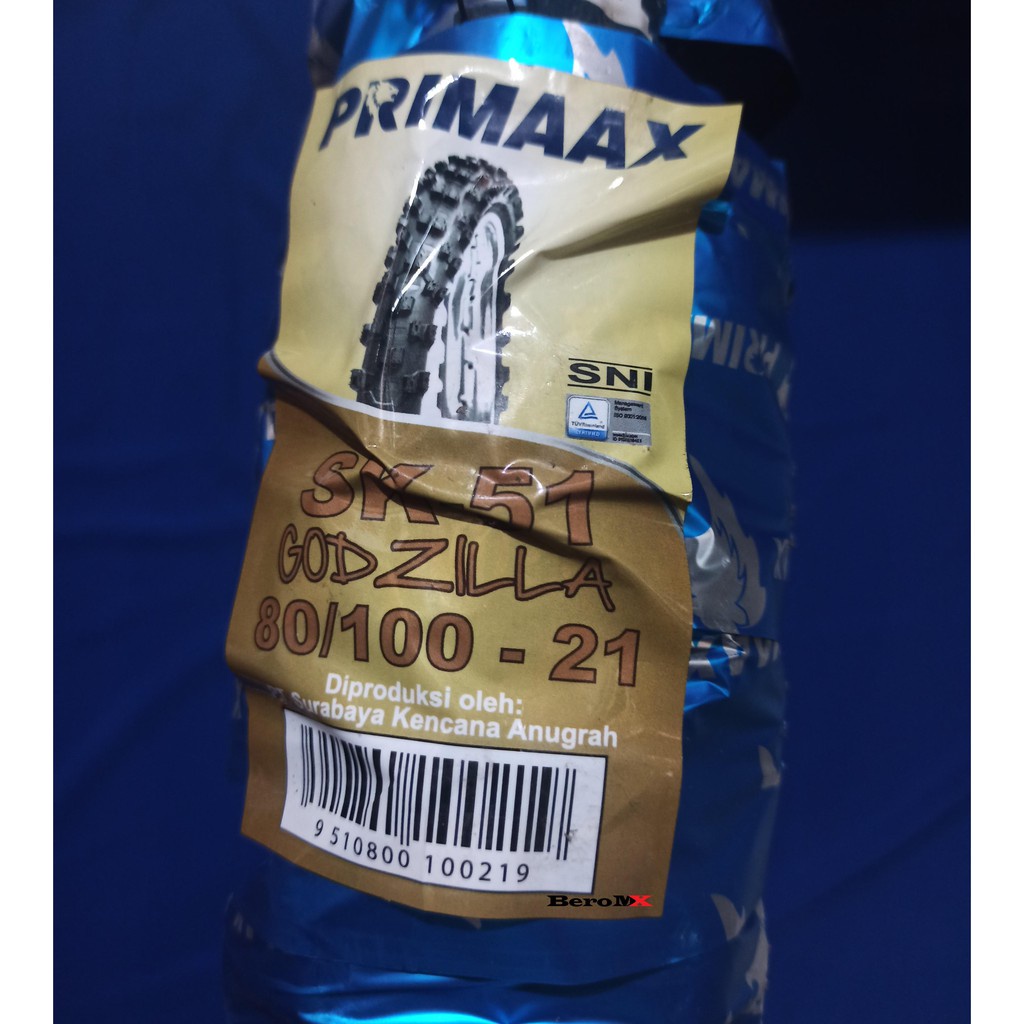 Ban Luar Depan Primaax SK51 80/100-21 Godzilla Trail Ring 21