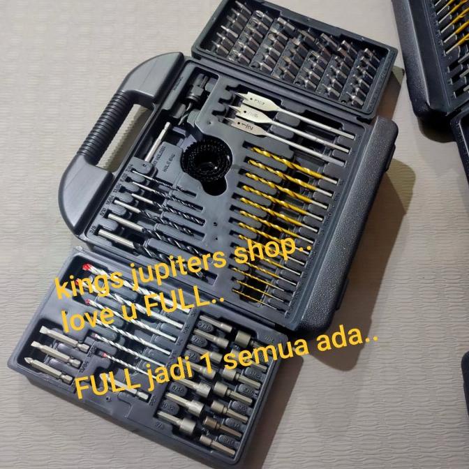 FULL MATA BOR BETON BESI KAYU KIPAS JLD HOLESAW MATA OBENG BIT SET JLD