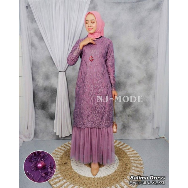 IndahKebaya | GAMIS MAXY TILLE MIX TUTU / KEBAYA GAMIS DRESS OUTFIT MUSLIMAH / BAJU WANITA TERMURAH