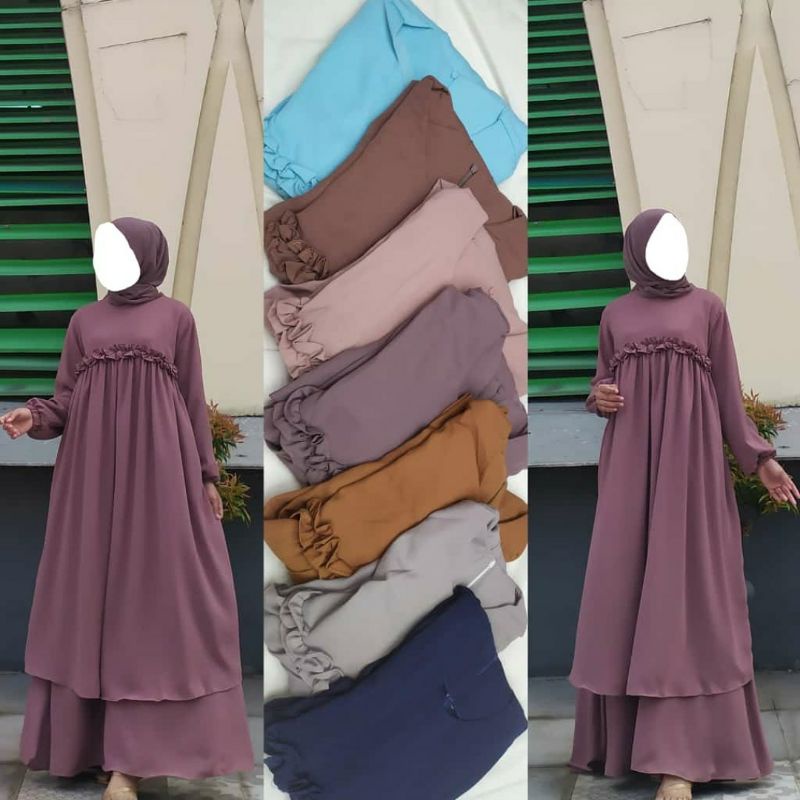gamis polos, grosir gamis, gamis torino, gamis cantik