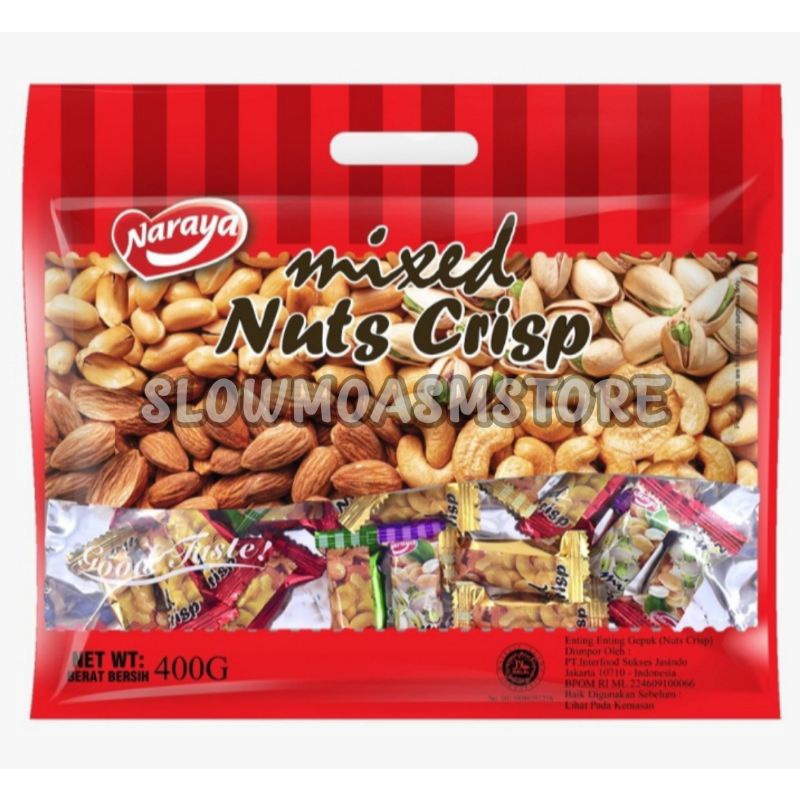 

NARAYA MIXED NUT CRISP 400 GRAM